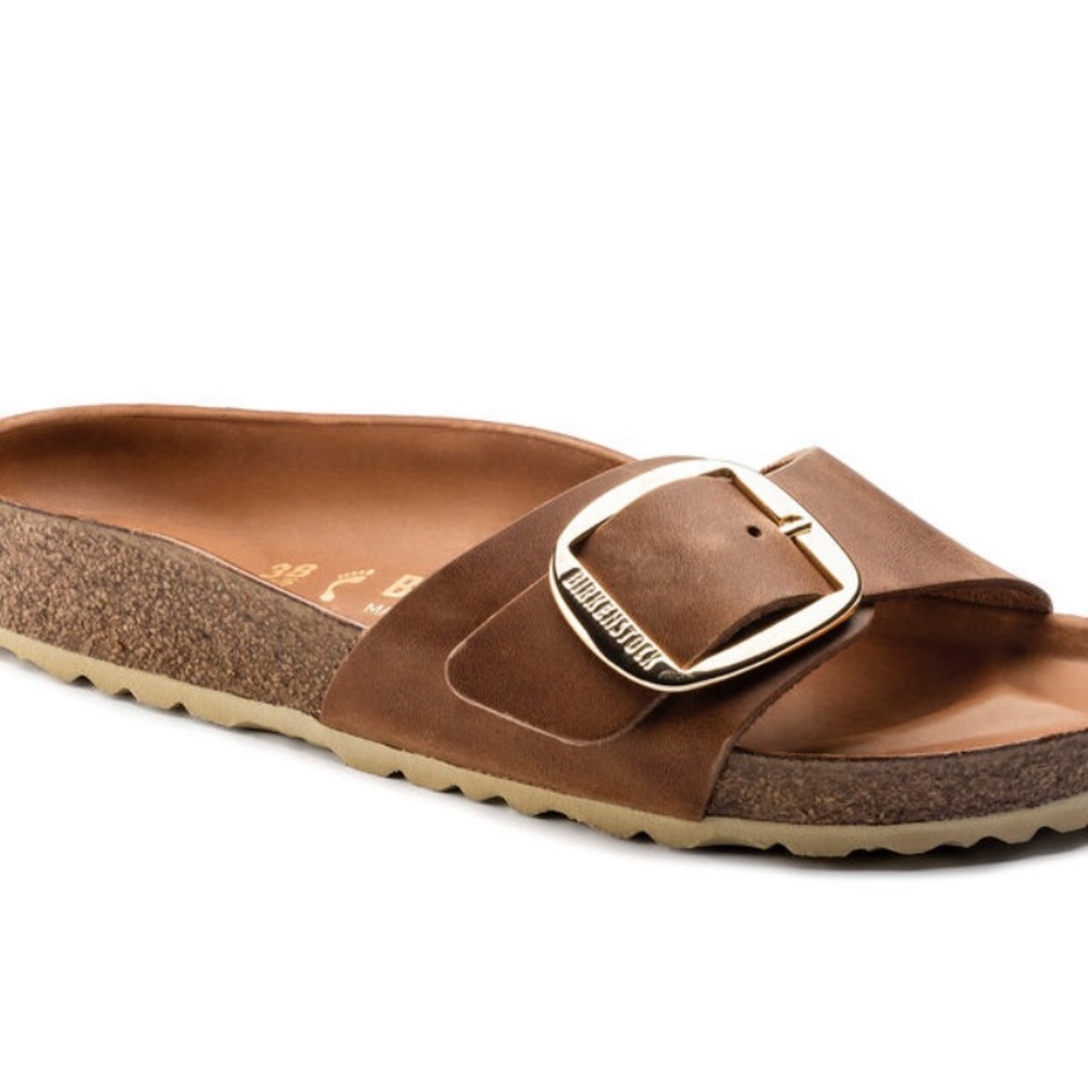 Birkenstock Madrid oiled leather big buckle sandle